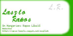 laszlo rapos business card